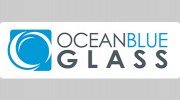 Ocean Blue Textured Glass